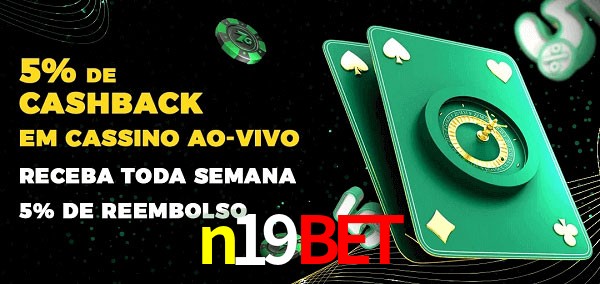 Promoções do cassino ao Vivo n19bet